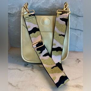 Ahdorned Mini Gold Bag & Interchangeable Strap